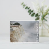 iguazu herfst grijs briefkaart (Staand voorkant)
