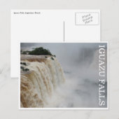 iguazu herfst grijs briefkaart (Voorkant / Achterkant)