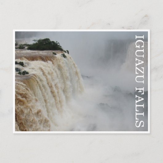 iguazu herfst grijs briefkaart (Voorkant)