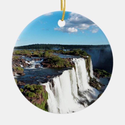 Iguazu Herfsten 3 Keramisch Ornament (Voorkant)