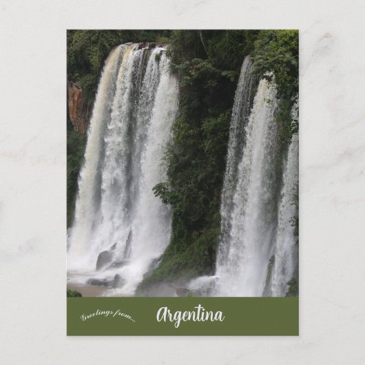 Iguazu Herfsten Argentina Briefkaart (Voorkant)