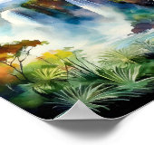 Iguazu Herfsten Argentinië Waterverf Poster (Hoek)