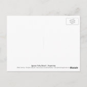 Iguazu-Herfsten Brazilië/Argentinië Briefkaart (Achterkant)