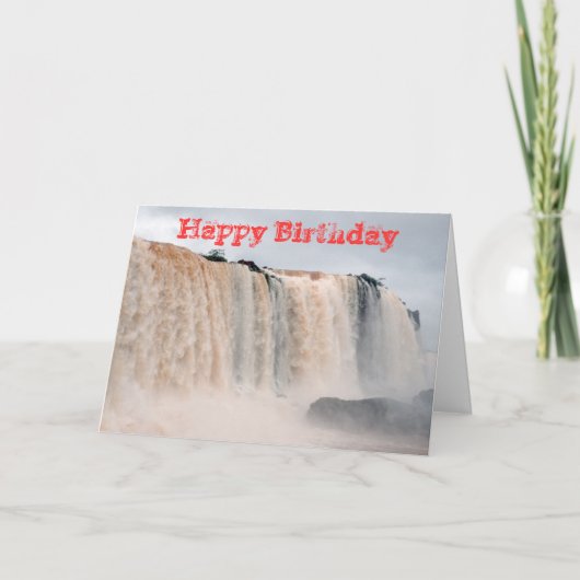 Iguazu-Herfsten Brazilië/Argentinië Feestdagen Kaart (Voorkant)