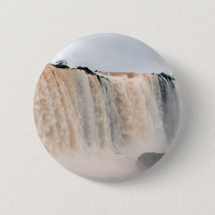 Iguazu-Herfsten Brazilië/Argentinië Ronde Button 5,7 Cm