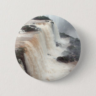 Iguazu-Herfsten Brazilië/Argentinië Ronde Button 5,7 Cm
