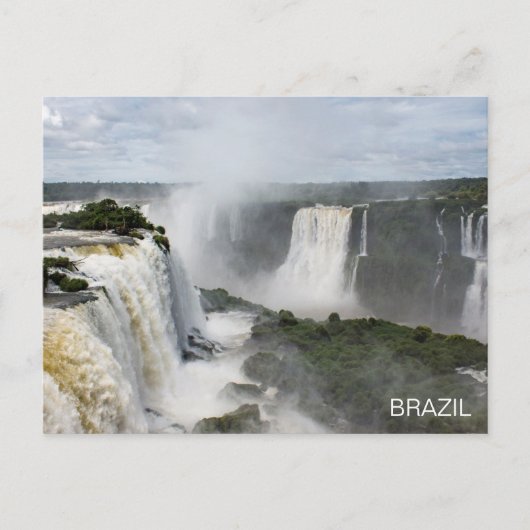 Iguazú-Herfsten Brazilië Briefkaart Watervalreis (Voorkant)