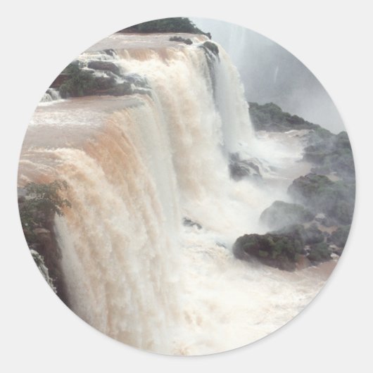 iguazu herfsten Brazill Ronde Sticker (Voorkant)