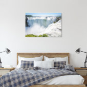Iguazu-Herfsten, Devil's Throat, Argentinië Canvas Afdruk (Insitu (Slaapkamer))