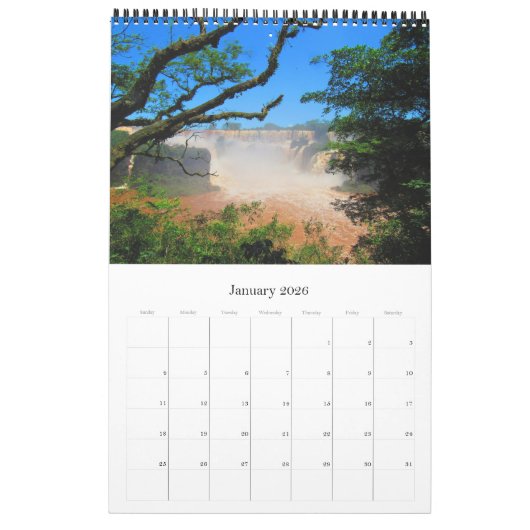 iguazú herfsten kalender (Jan 2026)