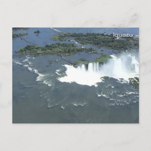Iguazu-herfsten - Luchtvaartuitzicht Briefkaart (Voorkant)