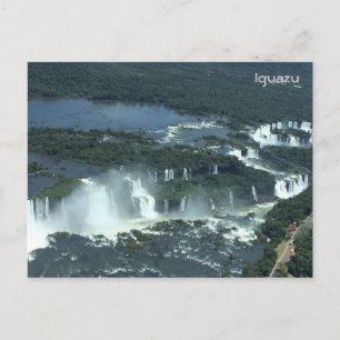 Iguazu-herfsten - Luchtvaartuitzicht Briefkaart