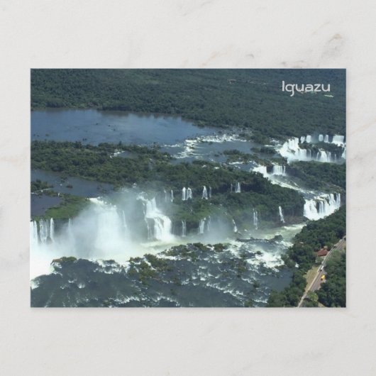 Iguazu-herfsten - Luchtvaartuitzicht Briefkaart (Voorkant)