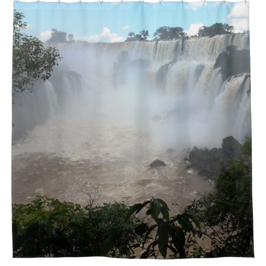 Iguazu Herfsten N. Argentina Foto ontworpen Classy Douchegordijn (Voorkant)