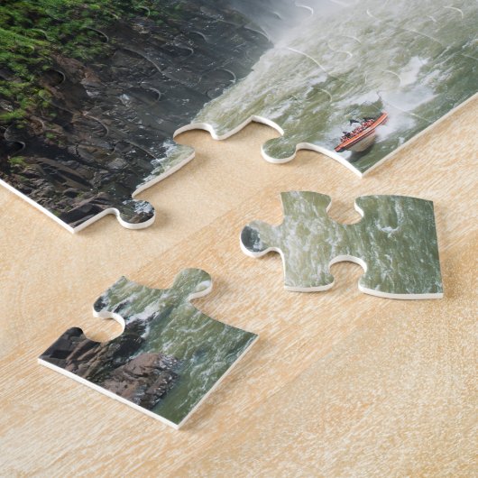 Iguazu-Herfsten omgeven door Oerwoud Legpuzzel (Zijkant)