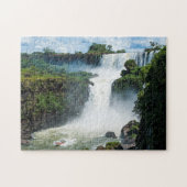 Iguazu-Herfsten omgeven door Oerwoud Legpuzzel (Horizontaal)