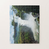 Iguazu-Herfsten omgeven door Oerwoud Legpuzzel (Verticaal)