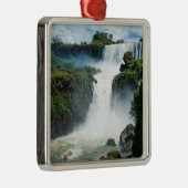 Iguazu-Herfsten omgeven door Oerwoud Metalen Ornament (Rechts)