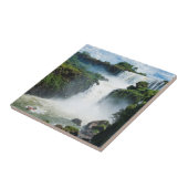 Iguazu-Herfsten omgeven door Oerwoud Tegeltje (Zijkant)