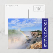 iguazu herfsten regenboog briefkaart (Voorkant / Achterkant)