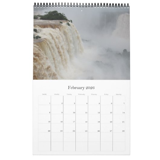 iguazu herfsten zuid - amerika kalender (Feb 2026)