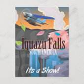 Iguazu Herfsten Zuid-Amerika Reisposter Briefkaart (Voorkant)