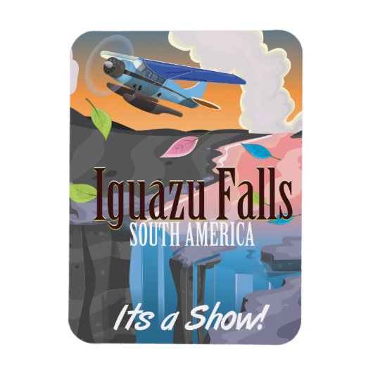 Iguazu Herfsten Zuid-Amerika Reisposter Magneet (Verticaal)