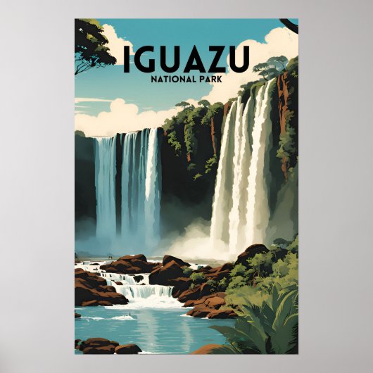 Iguazu National Park Travel Poster (Voorkant)