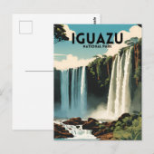 Iguazu National Park Travel Poster Briefkaart (Voorkant / Achterkant)