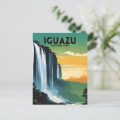 Iguazu National Park Vintage Briefkaart (Staand voorkant)