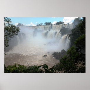 Iguazu Waterfall Argentina/Brazilië Foto splitsen Poster