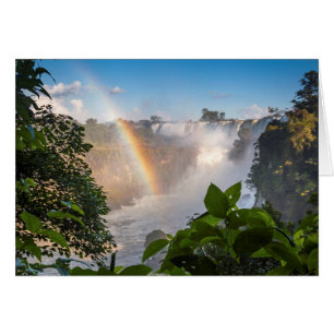 Iguazú Waterfall with Rainbow, Argentina