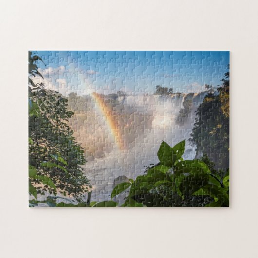 Iguazú Waterfall with Rainbow, Argentina Legpuzzel (Horizontaal)