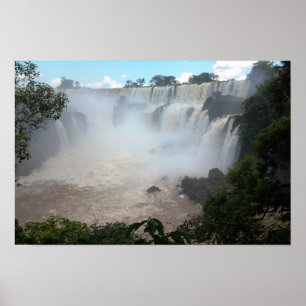 Iguazu Waterval Argentinië/Brazilië Verdeelde Foto Poster