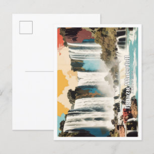 Iguazu Waterval Argentinië Pop Art Travel Briefkaart