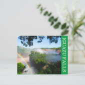 iguazu waterval regenboog briefkaart (Staand voorkant)