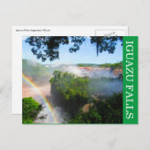 iguazu waterval regenboog briefkaart (Voorkant / Achterkant)