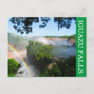 iguazu waterval regenboog briefkaart