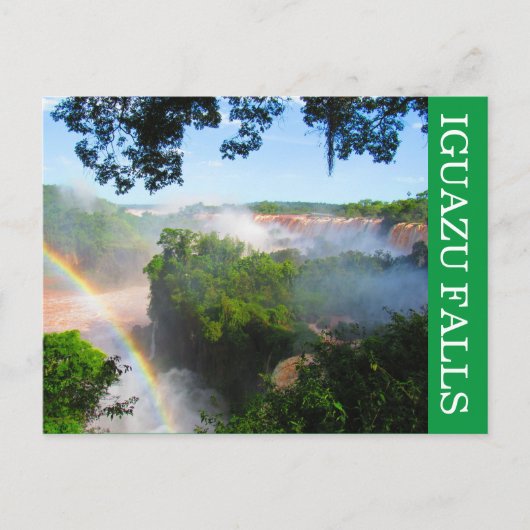 iguazu waterval regenboog briefkaart (Voorkant)