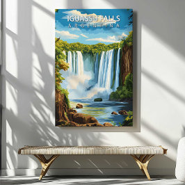 Iguazu-watervallen Argentinië Canvas Muur Decorati Afdruk