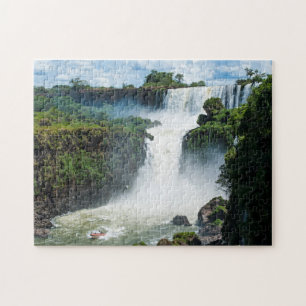 Iguazu-watervallen omringd door jungle legpuzzel