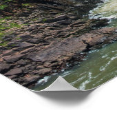 Iguazu Watervallen Omringd Door Jungle Poster (Hoek)