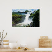 Iguazu Watervallen Omringd Door Jungle Poster (Keuken)