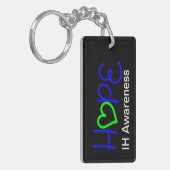 IH Awareness Hope Heart Acryllic Sleutelhanger (Voorkant Links)
