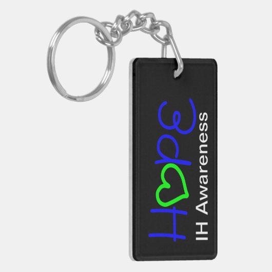 IH Awareness Hope Heart Acryllic Sleutelhanger (Voorkant Links)