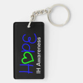 IH Awareness Hope Heart Acryllic Sleutelhanger (achterkant)