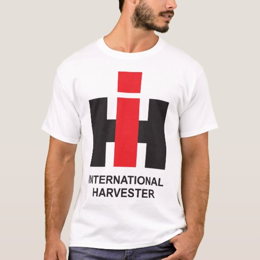 IH International Harvester Trucks Company Logo Man T-shirt (Voorkant)