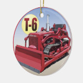 IH T-6 Crawler Keramisch Ornament (Links)