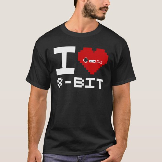 Ihart8-bit2 T-shirt (Voorkant)