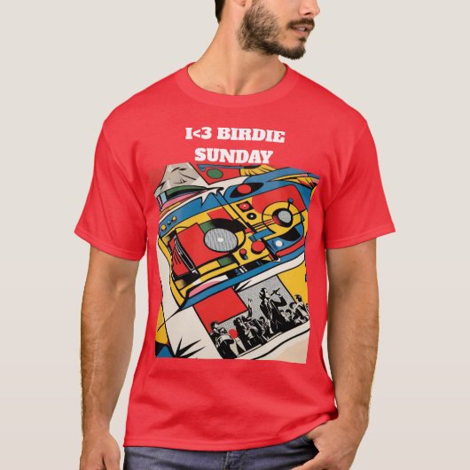 iHeart Birdie Sunday2 T-shirt (Voorkant)